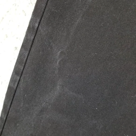 Nasty Gal Jeans Womens 8 Black Organic Cotton High Wide Leg Frayed Crop *Read* - Picture 3 of 16